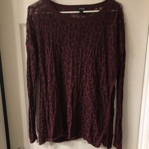 a.n.a. Leopard Burnout Sweater *Damaged*